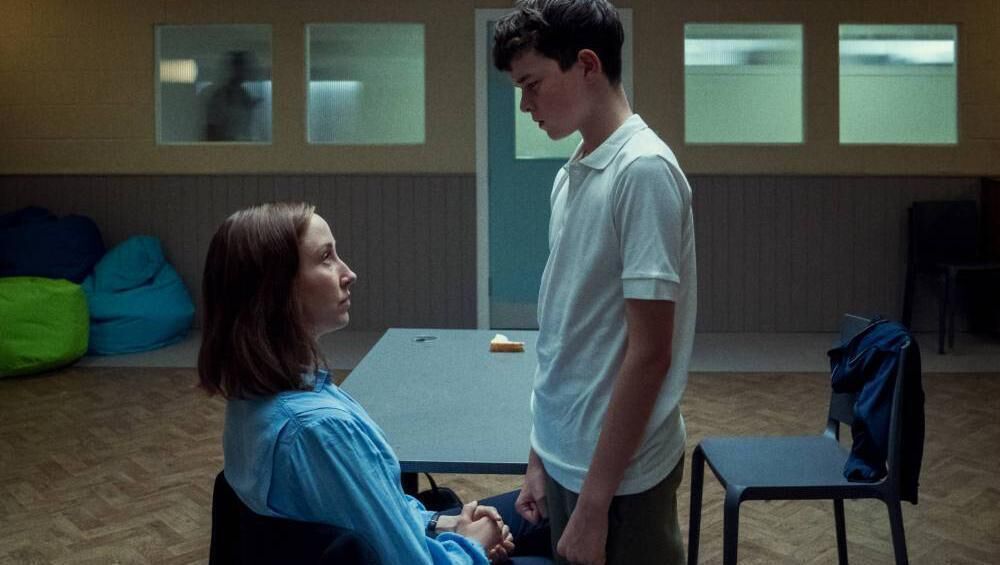 (Left to right) Erin Doherty as Briony Ariston and Owen Cooper as Jamie Miller in Adolescence. One of the strengths of Adolescence is that it resisted lazy, half-baked explanations: Jamie had both a father and male teachers but they failed to provide the mentorship he needed. Picture: Ben Blackall/Netflix © 2024