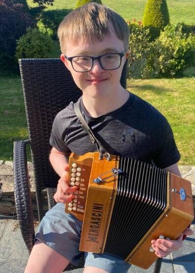 Lorcan Harnett, who will play his accordion at the event. Lorcan Harnett, who will play his accordion at the event.
