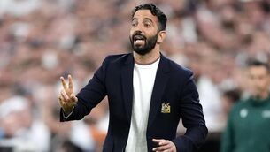 <p>A FEW MORE THINGS: Manchester United manager Ruben Amorim during the UEFA Europa League final at the Estadio de San Mames in Bilbao, Spain. Pic: Nick Potts/PA Wire</p>