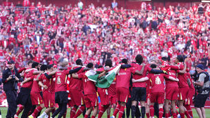 <p>Liverpool claimed their second Premier League crown with a 5-1 thumping of Tottenham (Peter Byrne/PA)</p>