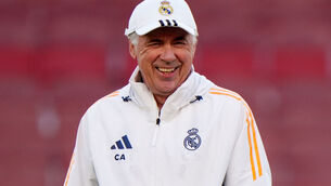 <p>Departing Real Madrid boss Carlo Ancelotti who has been confirmed as the next manager of the Brazil national football team. Pic: Bradley Collyer/PA Wire</p>