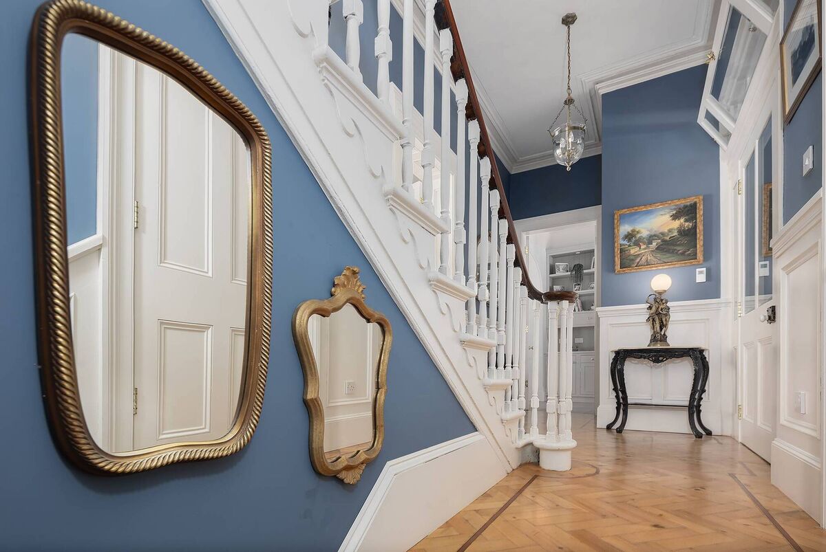 Beautifully restored stairs and hallway at No 4 Beautifully restored stairs and hallway at No 4