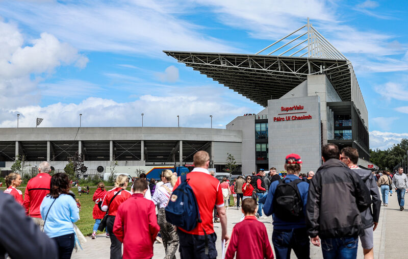 PAIRC LIFE: Fans make their way to SuperValu Pairc Ui Chaoimh ahead of the match. Pic: INPHO/James Crombie