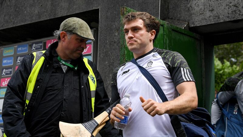 TALISMAN: Shane O'Donnell of Clare before the Munster GAA Hurling Senior Championship Round 5 match between Limerick and Clare at TUS Gaelic Grounds in Limerick. Photo by John Sheridan/Sportsfile