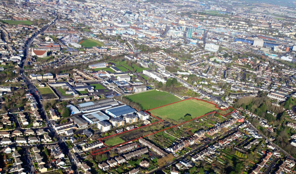 Former Nemo Rangers GAA lands between the two Douglas roads with Eldred Terrace top right Former Nemo Rangers GAA lands between the two Douglas roads with Eldred Terrace top right