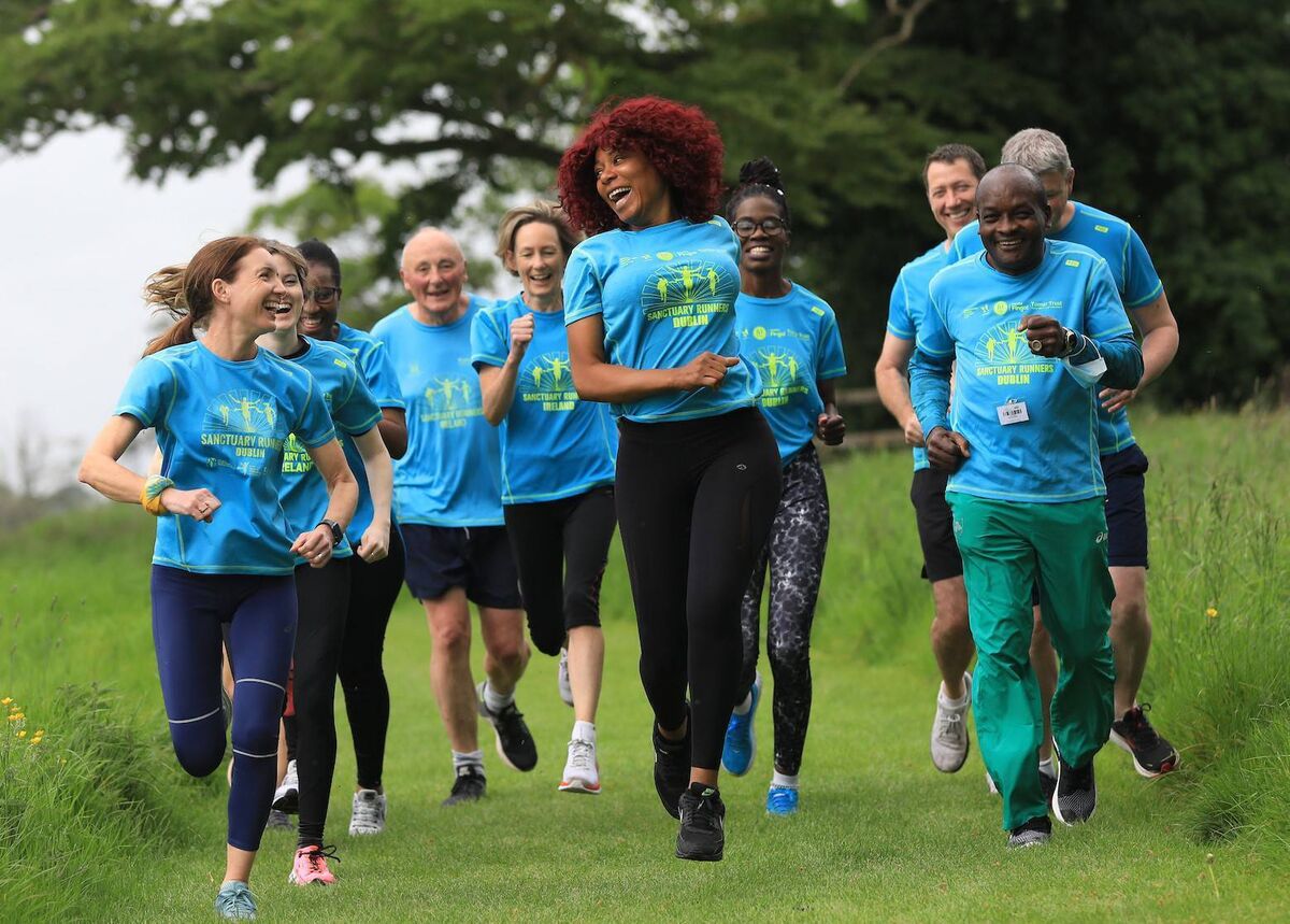 More than 1,200 Sanctuary Runners, proudly wearing their distinctive blue t-shirts, will be on the starting line for this year's Cork City Marathon. More than 1,200 Sanctuary Runners, proudly wearing their distinctive blue t-shirts, will be on the starting line for this year's Cork City Marathon.