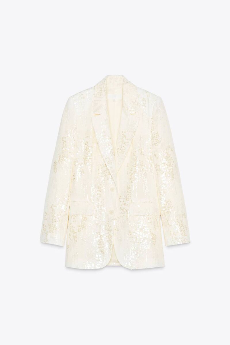 Fashion Oversized Sequin Blazer, €69.95, Zara.