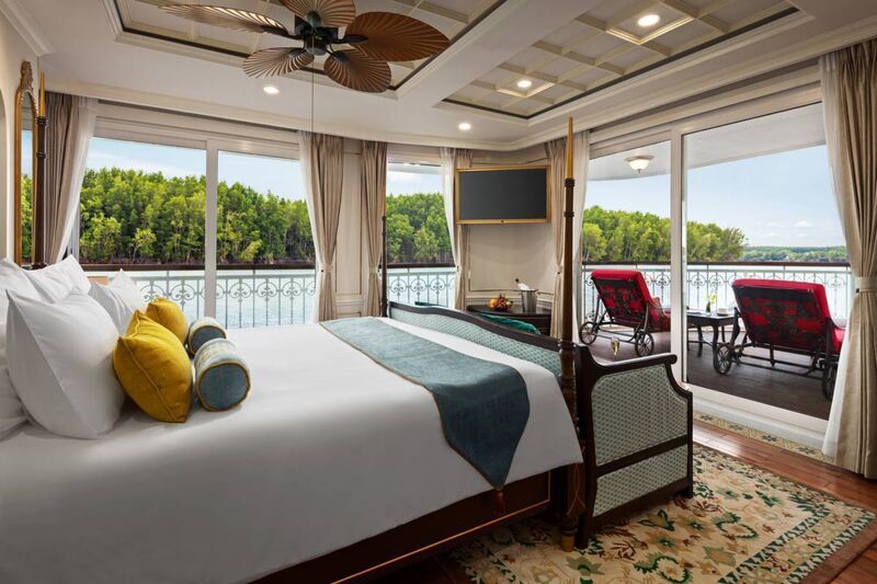 Stay in luxury suite accommodation on the water, with spacious terraces and elegant interiors