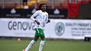<p>Jaden Umeh joined the Portuguese side Benfica from Cork City last summer. Pic: Ben McShane/Sportsfile</p>