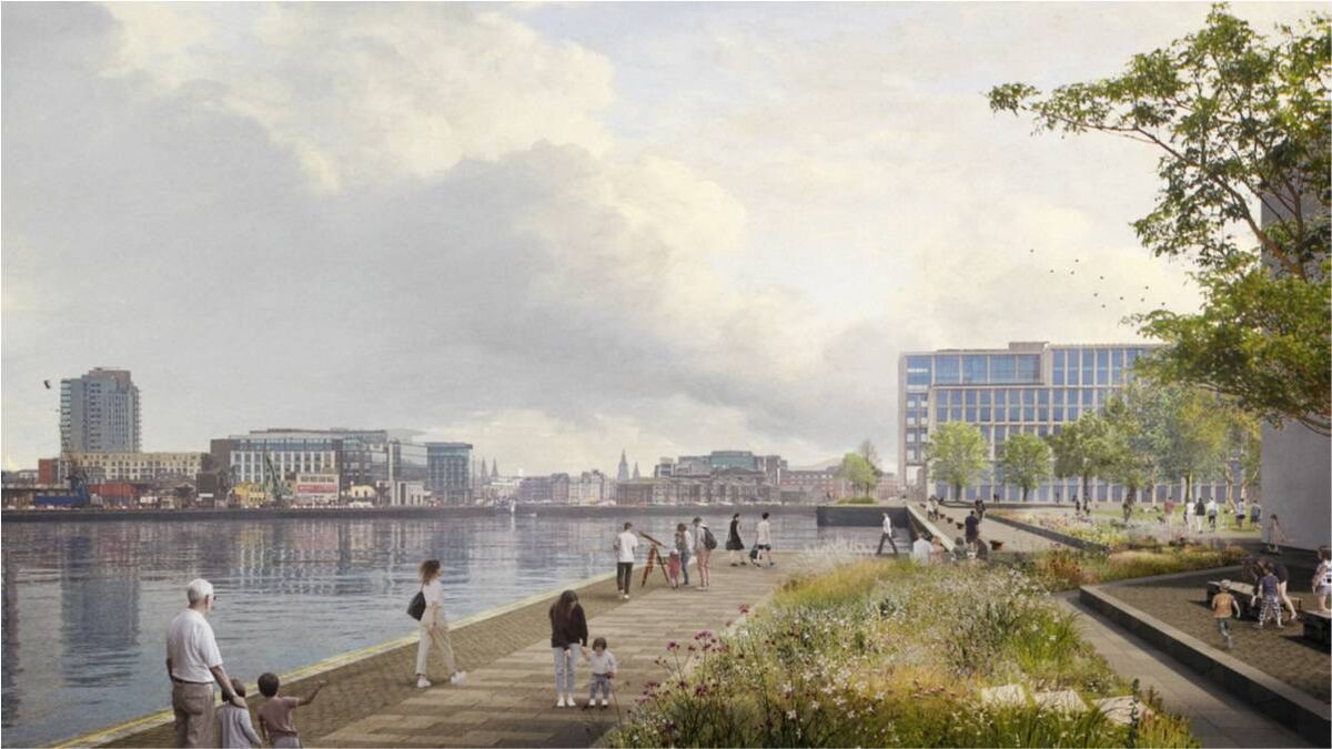 The multi-million regeneration of Cork's north docklands includes new recreational amenities, seating areas and a new 6,000sqm public park at the city end of Horgan’s Quay, with a creative water feature. The multi-million regeneration of Cork's north docklands includes new recreational amenities, seating areas and a new 6,000sqm public park at the city end of Horgan’s Quay, with a creative water feature.