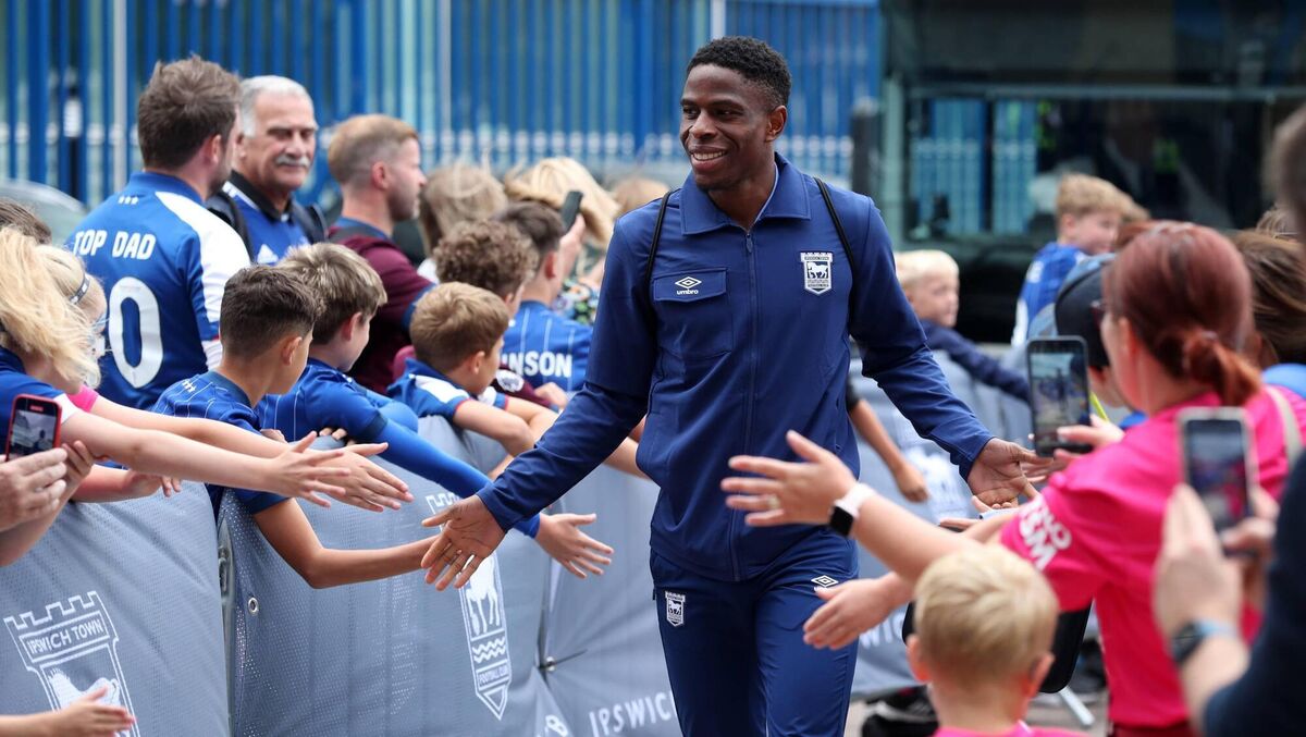 Chiedozie Ogbene of Ipswich Town arrives prior to the Premier League match between Ipswich Town and Fulham. Pic: Henry Browne/Getty Images Chiedozie Ogbene of Ipswich Town arrives prior to the Premier League match between Ipswich Town and Fulham. Pic: Henry Browne/Getty Images