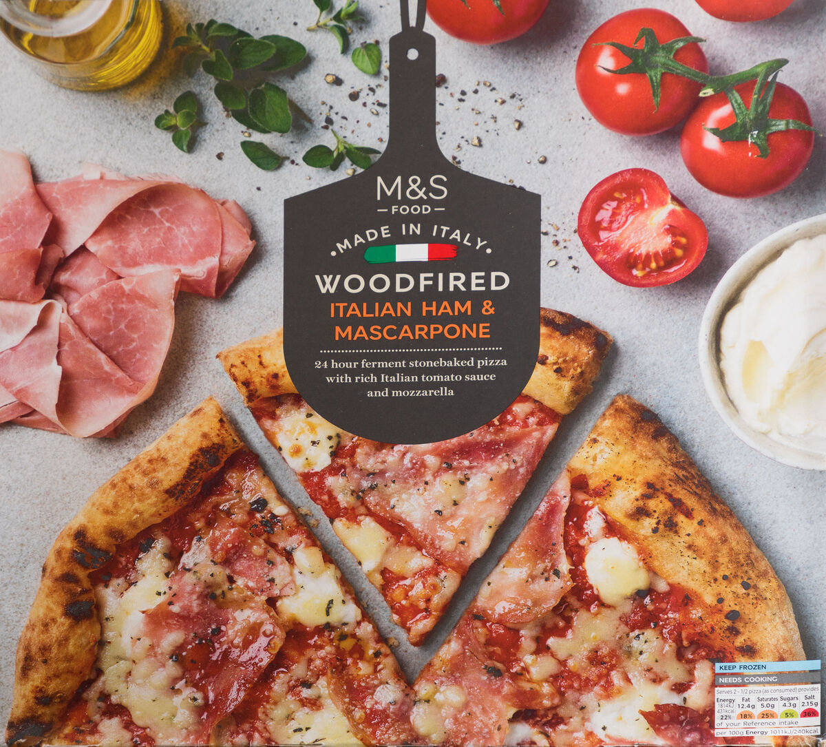 Woodfired Italian Ham &amp; Mascarpone Pizza. - Picture: David Creedon