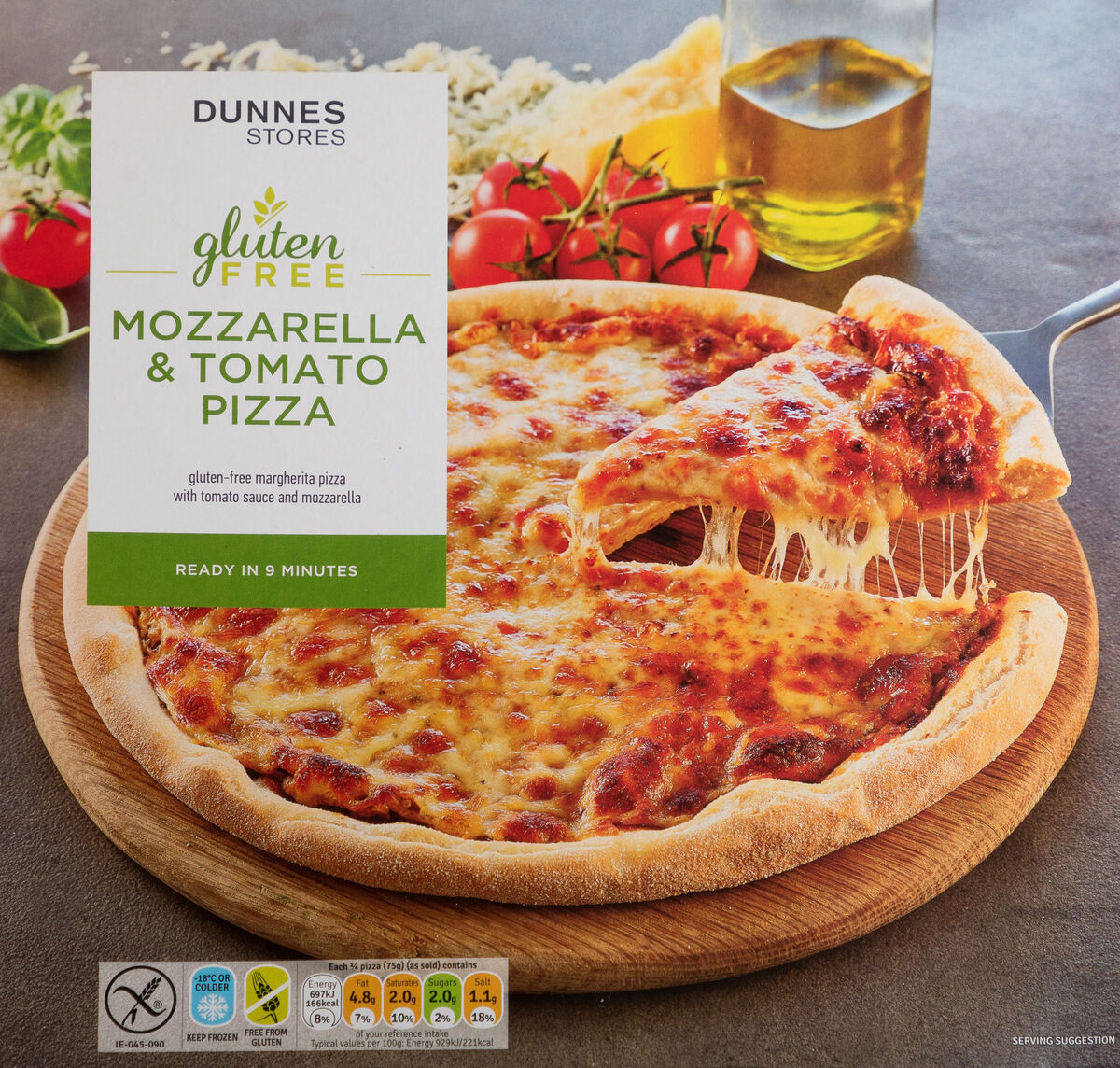 Dunnes Stores Gluten Free, Mozzarella &amp; Tomato Pizza. - Picture: David Creedon