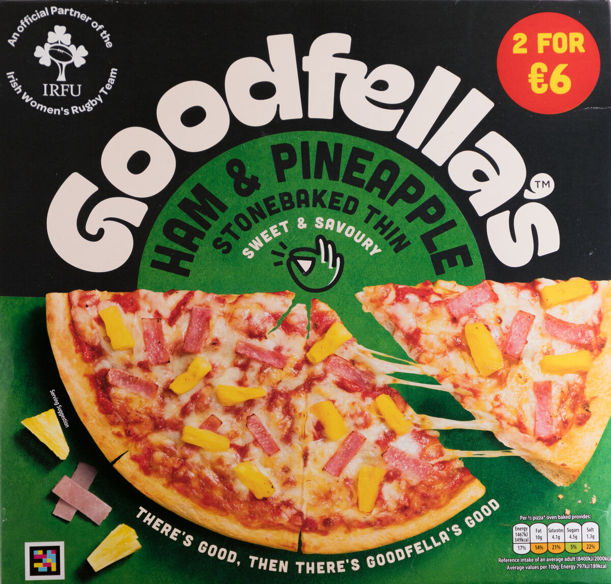 Goodfells Ham &amp; Pineapple Pizza. - Picture: David Creedon