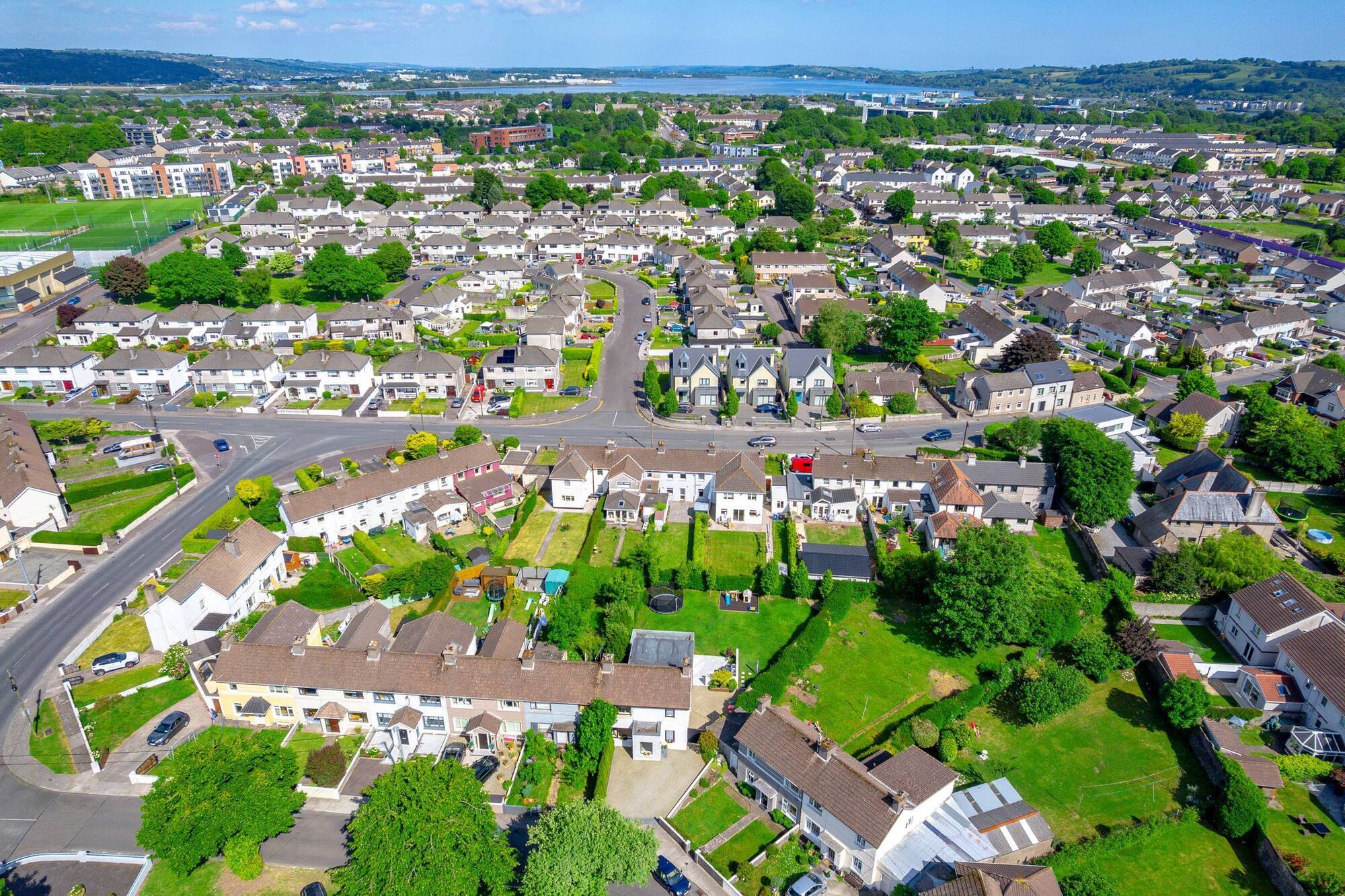 Well-set  Marian Park is on  Church Road Blackrock. Agents Cohalan Downing guide No 55 (see closer pics below) at €325,000