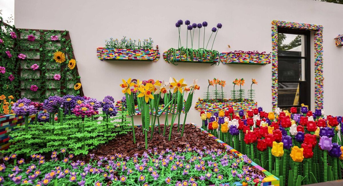 The Rainbow Brick Balcony Garden, designed by Gary Kirwan and sponsored by Brick Shows Ireland. Picture: Fennell