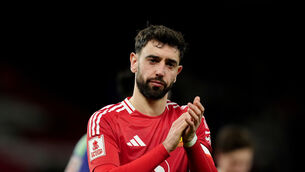 <p>Bruno Fernandes has been linked with a move away from Manchester United (Martin Rickett/PA)</p>