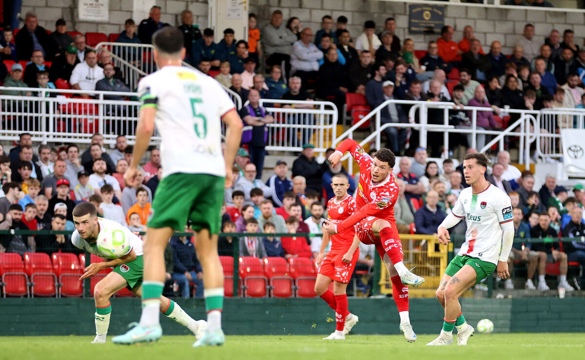 Shelbourne's Ali Coote scores. Pic: Bryan Keane/Inpho