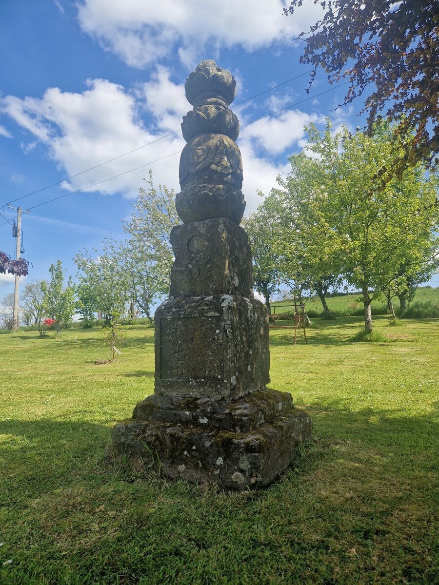 An obelisk gifted by the Chinese government at Victor Mee.