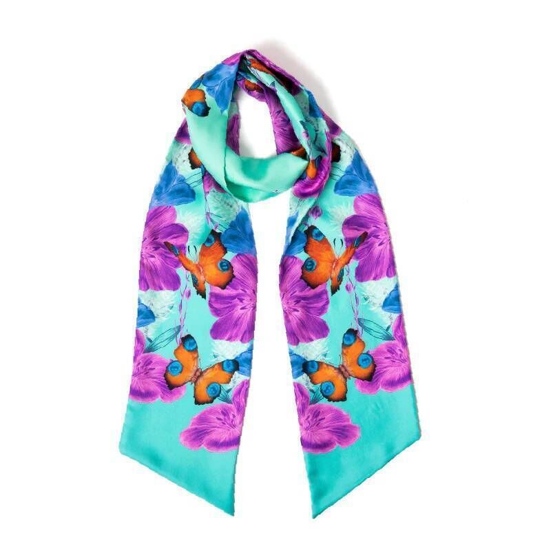 ‘Wild Child’ silk scarf, Georgina O’Hanlon Illustration, €105 ‘Wild Child’ silk scarf, Georgina O’Hanlon Illustration, €105
