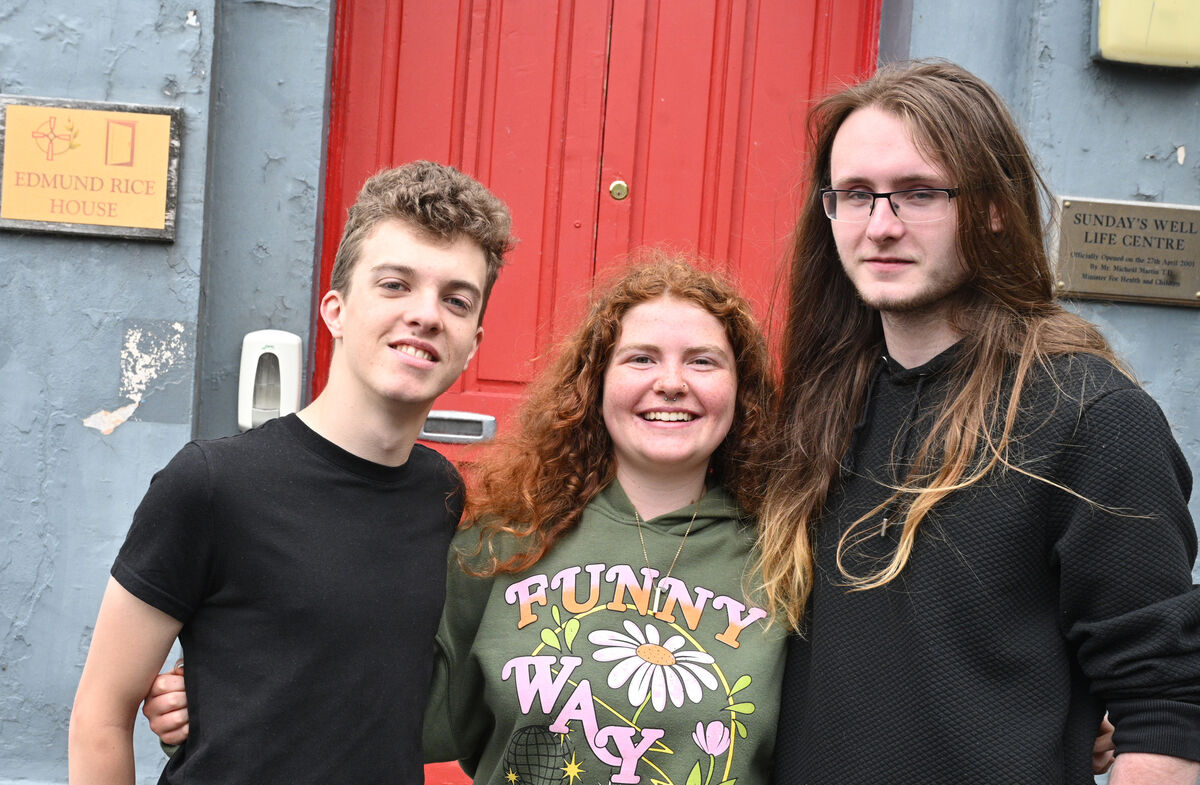  Kevin Riordan, Francesca Ring and Jack Salter-O'Leary at The Life Centre in Sunday's Well, Cork. Picture: Larry Cummins