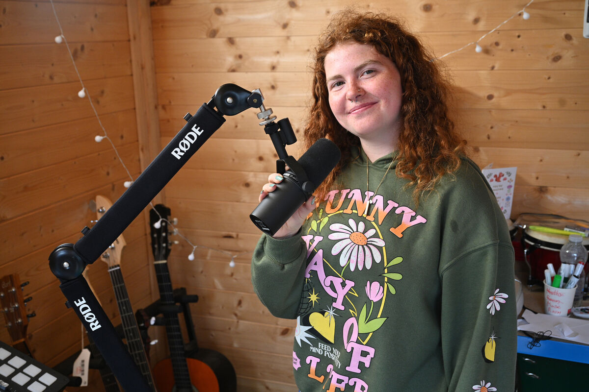  Francesca Ring relaxes in the music room at The Life Centre in Sunday's Well, Cork. Picture: Larry Cummins