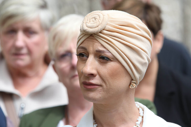  Leona Macken: 'It means so much to have it, it’s important. I had two misdiagnosed smears, one in 2016 and one in 2020. That’s two years on from Vicky Phelan.' Picture: Collins Courts