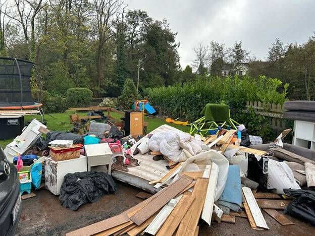 Alan Mahy's possessions were destroyed when his house flooded. Alan Mahy's possessions were destroyed when his house flooded.