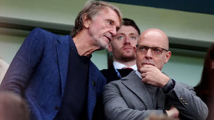 <p>Jim Ratcliffe, left, and Dave Brailsford. Pic: Mike Egerton/PA</p>