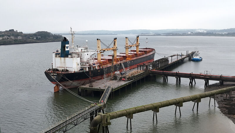  The MV Matthew, where 2.25 tonnes of cocaine was seized in September 2023. Picture: Larry Cummins 