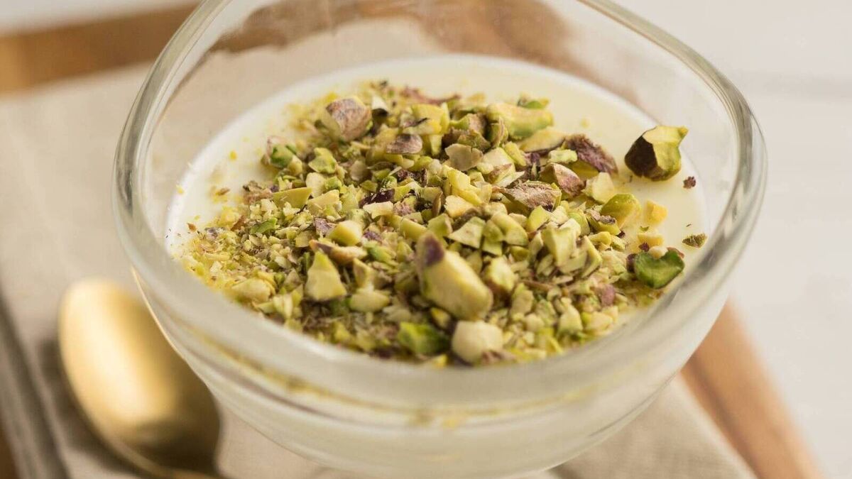 Amber Guinness’s Pistachio Panna Cotta