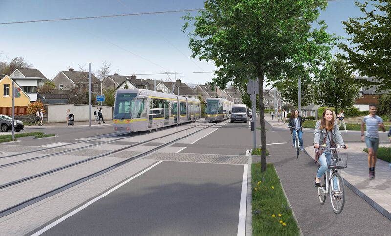 A visualisation of a Cork Luas tram on the Skehard Rd. People in the area want the public consultation period to continue beyond next Monday’s deadline. Image: LuasCork.ie A visualisation of a Cork Luas tram on the Skehard Rd. People in the area want the public consultation period to continue beyond next Monday’s deadline. Image: LuasCork.ie