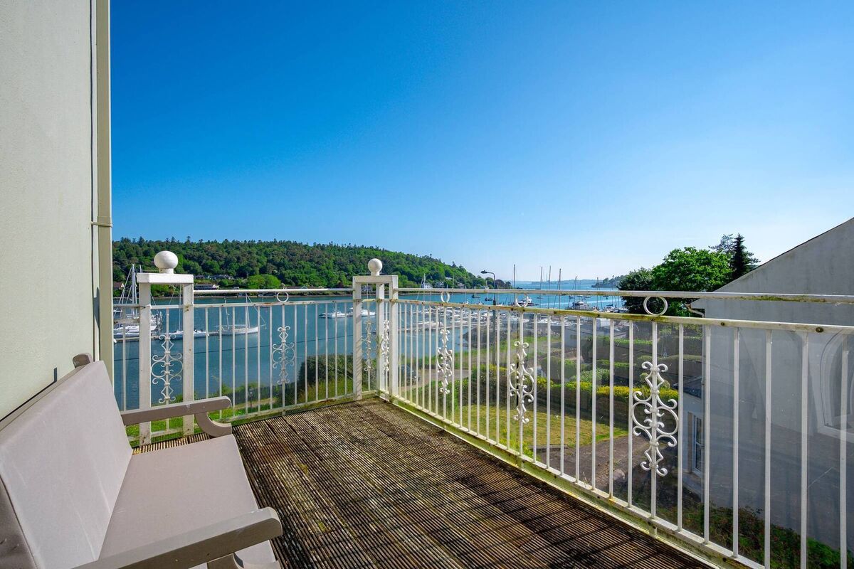 Taking in the view from the balcony at The Grand