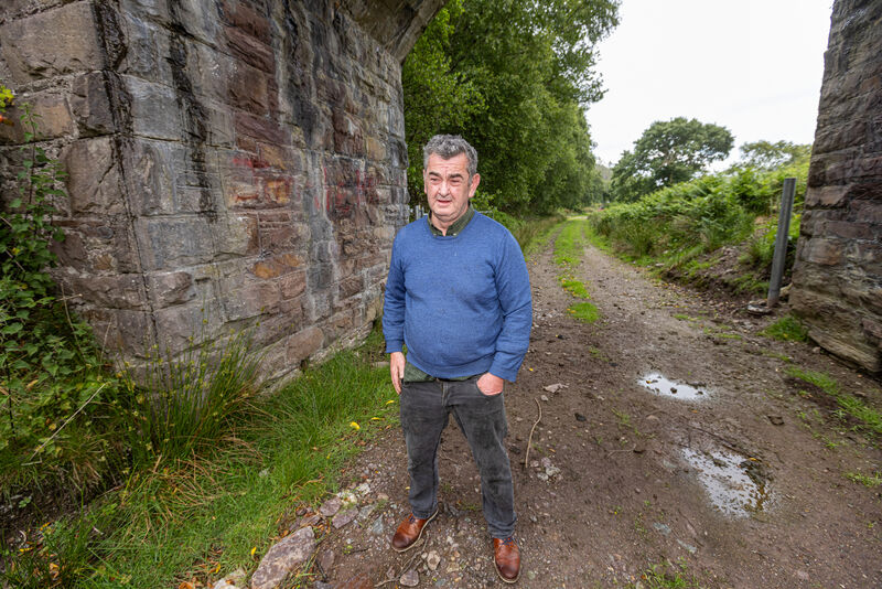 Landowner Jimmy Sheahan on his land near Glenbeigh: 'It isn’t just about compensation, but it is also the lack of respect for landowners and the council appearing to pretty much do whatever it wants.'