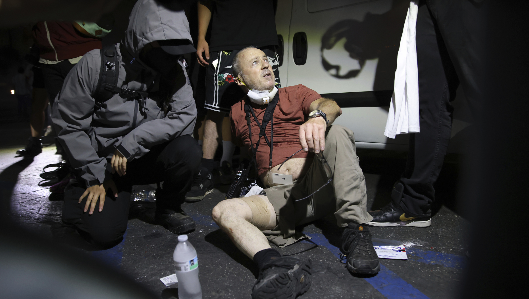Journalist and photographer hit by non-lethal bullets during LA protests