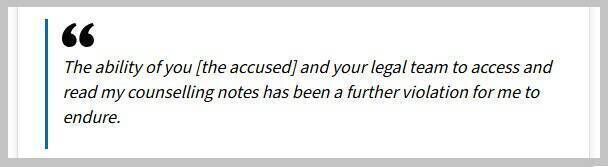 A quote from the victim impact statement in a recent court case. See link at foot of this article — Woman raped by her landlord in Cork tells other victims of sexual crimes 'you will be believed'. 