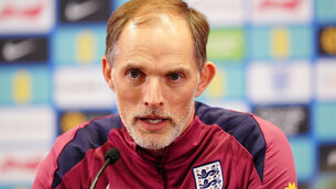 <p>Thomas Tuchel’s England face Senegal in a friendly on Tuesday night. Pic: Mike Egerton/PA</p>