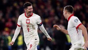 <p>Robert Lewandowski has played 158 times for Poland, scoring 85 goals. Pic: Nick Potts/PA Wire.</p>
