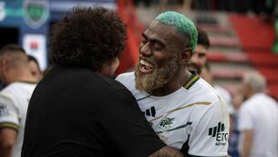 <p>PROMOTION: Montauban's Fijian wing Josua Vici Celebrates after winning the French Pro D2 final against Grenoble last weekend at the Stade Ernest Wallon Stadium in Toulouse. Pic: Valentine Chapuis, Getty Images. </p>