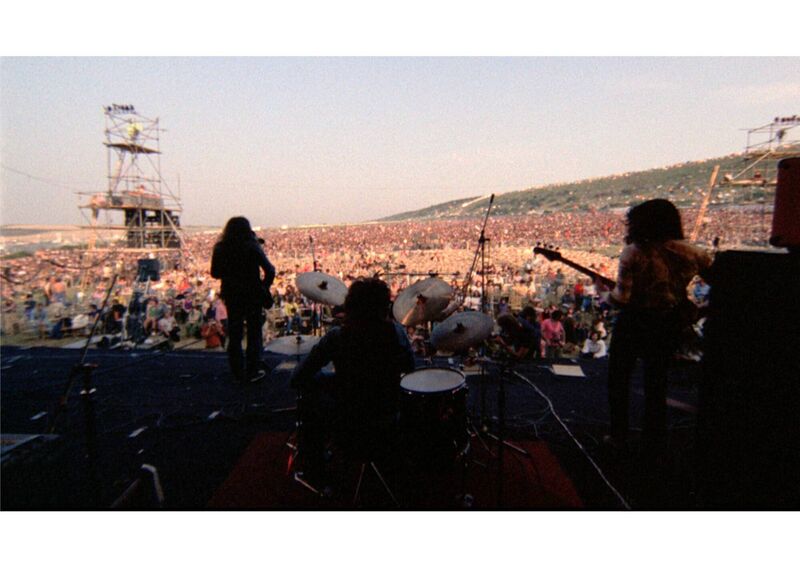 Rory Gallagher and Taste at the Isle of Wight festival in 1970. Picture courtesy of the Gallagher family