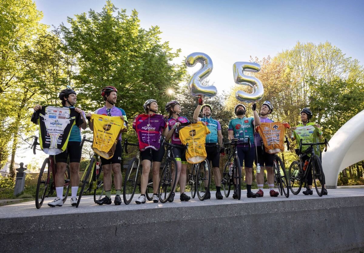 Tour de Munster participants at Fitzgerald’s Park, Cork, in April, to launch the upcoming 25th edition of the charity cycle. Tour de Munster participants at Fitzgerald’s Park, Cork, in April, to launch the upcoming 25th edition of the charity cycle.