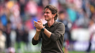 <p>Thomas Frank is set to leave Brentford for Tottenham (Bradley Collyer/PA)</p>