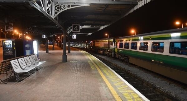 Empty platforms at Kent Station, Cork