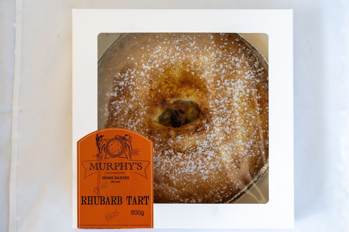 Murphy’s Home Bakery rhubarb tart 800g €5.95 Murphy’s Home Bakery rhubarb tart 800g €5.95