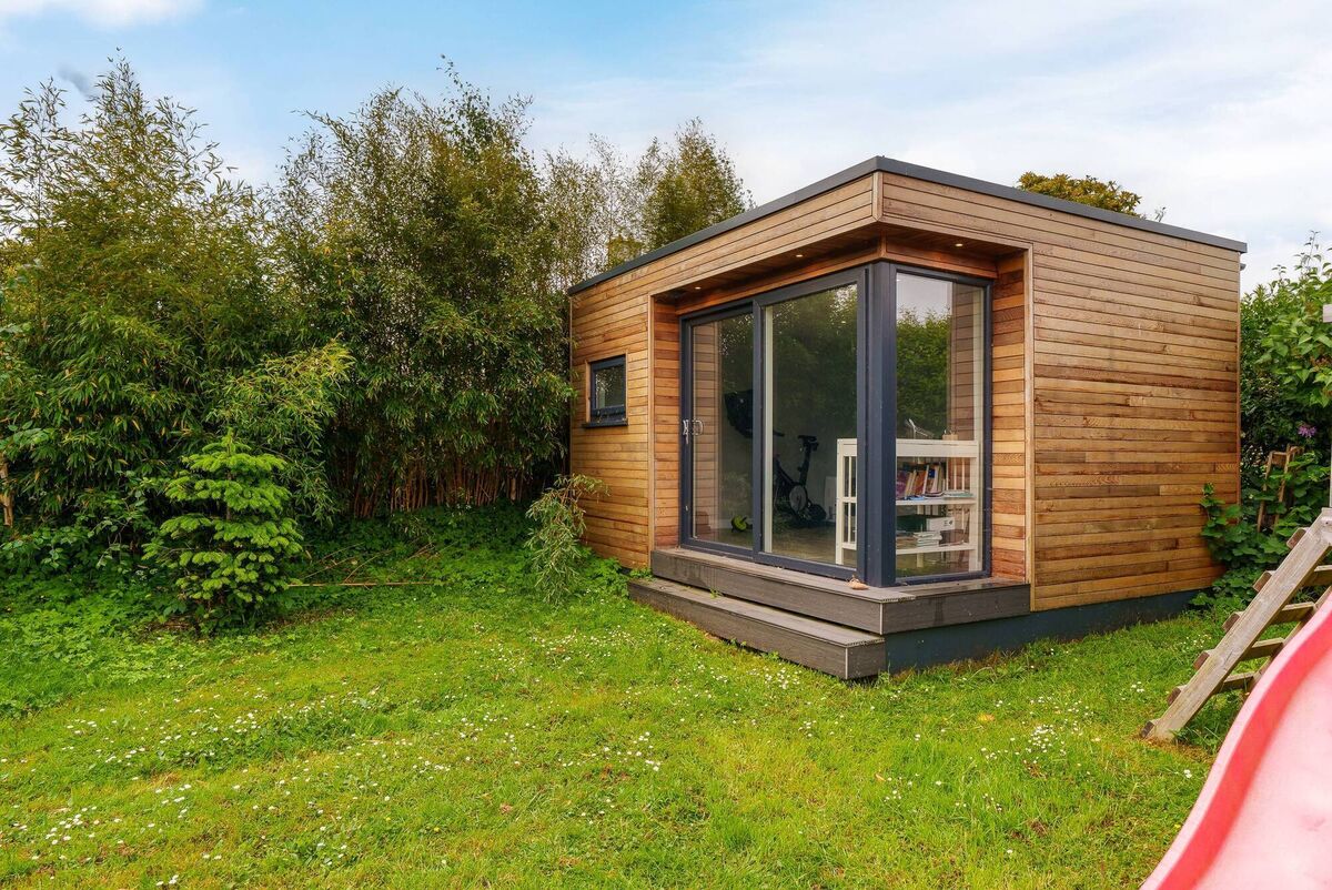 Home office in the south-asected back garden