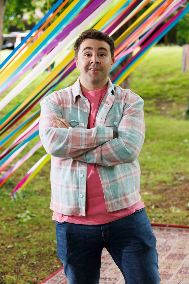 Carl Mullan, TV and radio presenter and co-host of The RTÉ 2fm Breakfast Show. Dad to Daibhí (three), Éala (21 months), and Béibhínn (four months)