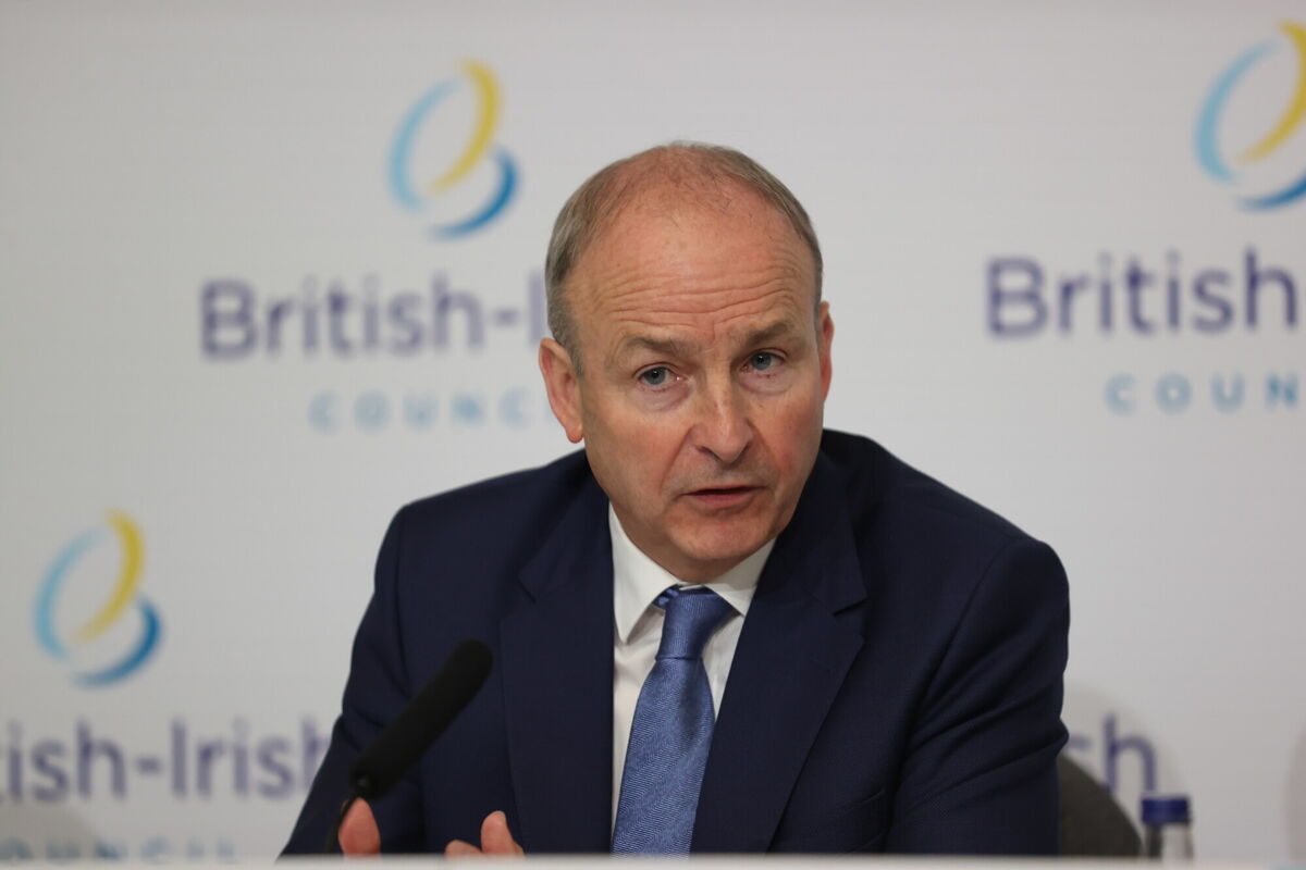 Taoiseach Micheál Martin during the British-Irish Council (BIC) summit at the Slieve Donard resort in Co Down. Picture: Liam McBurney/PA Wire