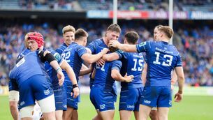 <p>Leinster win their first trophy in four years. Picture: Laszlo Geczo/Inpho</p>