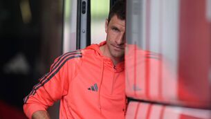 <p>SHAPESHIFTER: Thomas Muller of Bayern Munich arrives at the stadium prior to the Bundesliga match against TSG 1899 Hoffenheim. Pic: Alex Grimm/Getty Images</p>