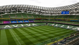 <p>FIRST LEG: The Ireland Women's National Team (WNT) will take on Belgium in the first league of their Uefa Nations League promotion/relegation play-off at the Aviva Stadium on Friday October 24. Pic: ©INPHO/Ben Brady</p>